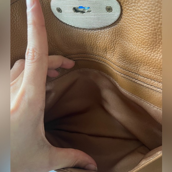 DANIER Brown Leather “Mulberry look” Crossbody Bag - Picture 14 of 14